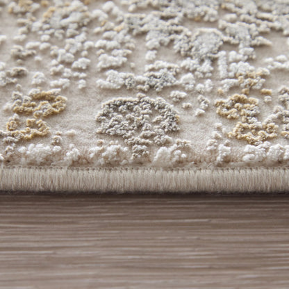 Cadiz Traditional 86639T0F Rug by Feizy in ivory, gray, gold. Made from viscose, acrylic in a unique style.