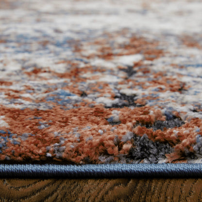 Gilmore Rug - 39MNF by Feizy in ivory, blue, taupe. Made from polypropylene in a unique style.