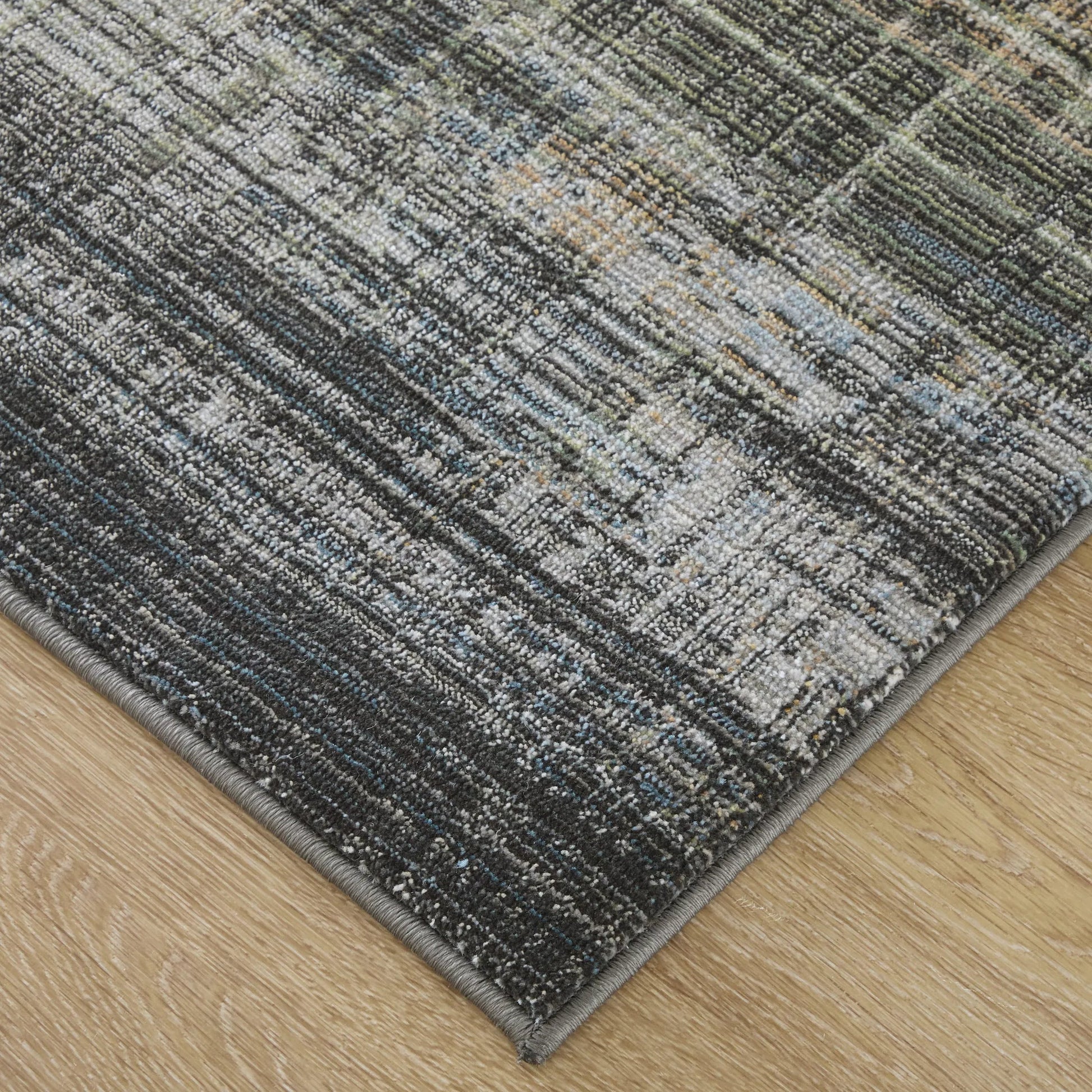 Greenwich Gradient & GRW39U2F Indoor/Outdoor Rug by Feizy in green, black, ivory. Made from polypropylene, polyester in a unique style.