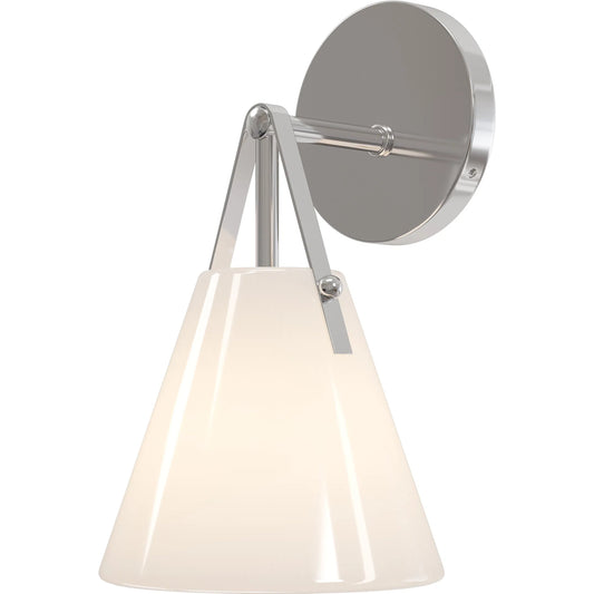 Bronwen Bath Wall Sconce by Currey and Company. Made from glass, metal in a unique style.