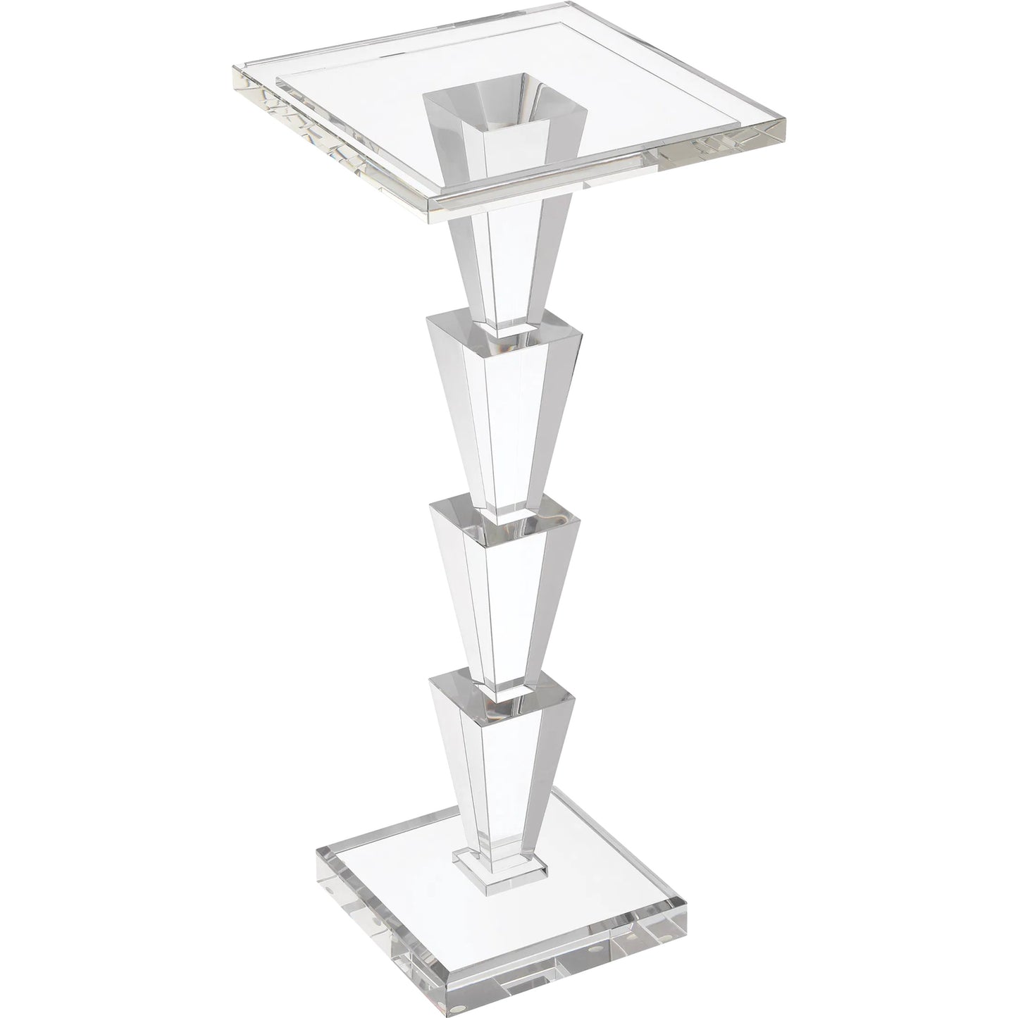 004 SI-2387167 | Additional Silo | Tiana Drinks Table by Currey and Company in clear. Made from optic crystal in a unique style.