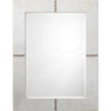 White Hide with Brown Stitching