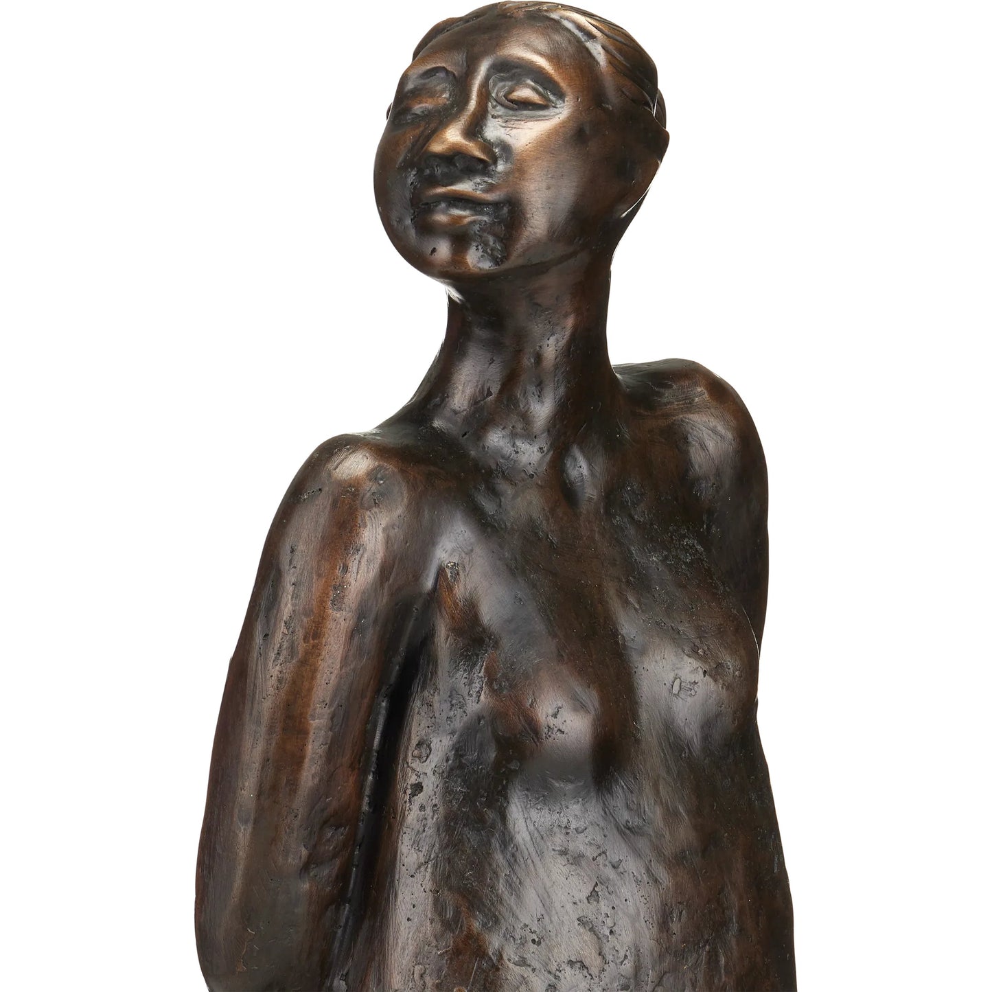 004 SI-2524439 | Closeup | The Tall Empress Bronze by Currey and Company in bronze. Made from bronze in a rustic style.