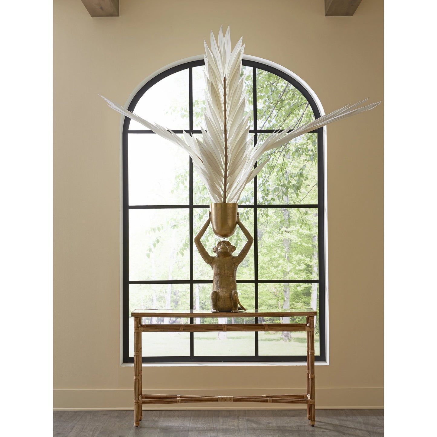 006 SI-1923776 | Lifestyle | Abu Planter by Currey and Company in antique gold. Made from cast aluminum in a modern style.