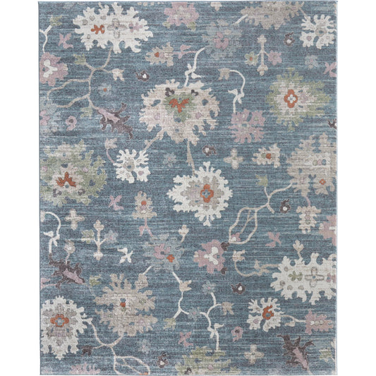 Dartmouth Transitional Rug - DRT39QMF by Feizy in blue, ivory, pink. Made from polypropylene in a unique style.