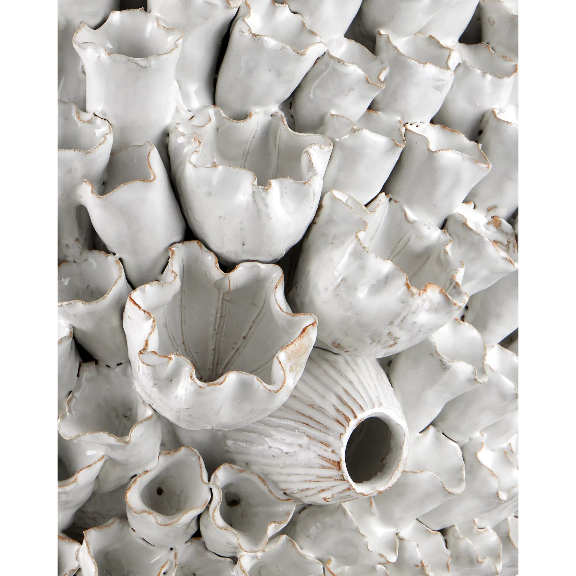 Manitapi Table Lamp by Currey and Company in white. Made from ceramic in a eclectic & global style.