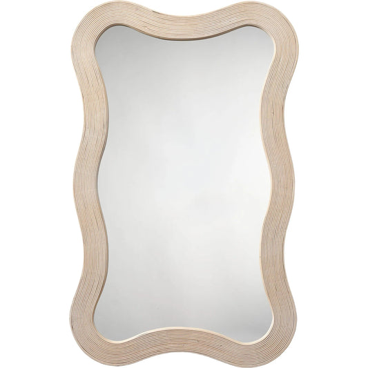 Dali Mirror by The Livingston Collection. Made from bamboo, plywood, mirror in a unique style.