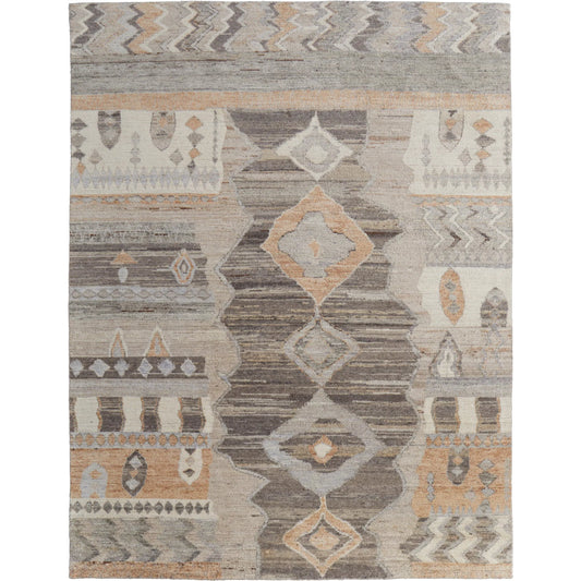 001 SI-2238394,SI-2238395,SI-2238396,SI-2238397,SI-2259673 | Primary Silo | Kasbah Moroccan Rug - KAS69FZF by Feizy in ivory, gray, orange. Made from wool in a unique style.
