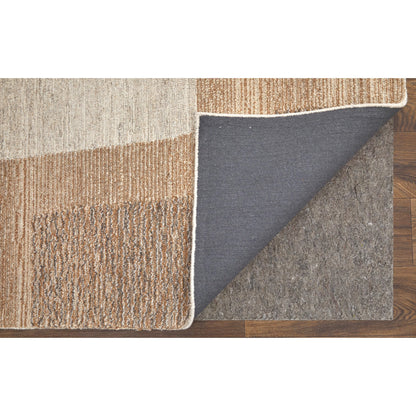 Pollock Rug - 8953F by Feizy in brown, tan, ivory. Made from wool, nylon in a unique style.
