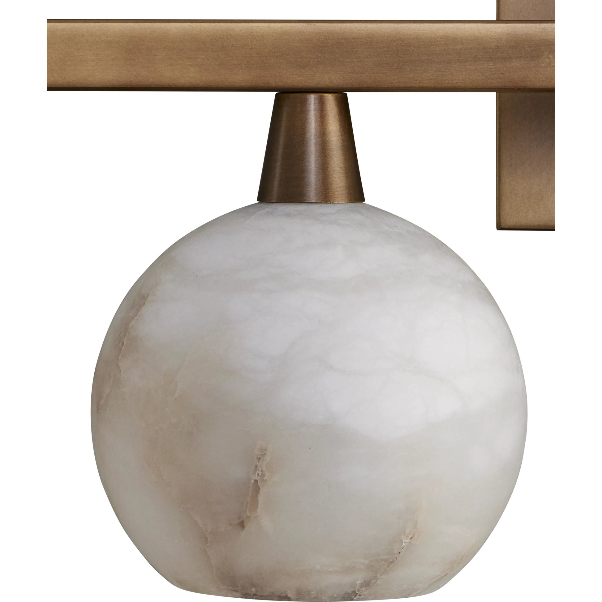 Bombelles Bath Bar by Currey and Company. Made from metal, alabaster in a modern style.