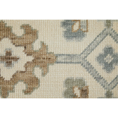 Karina Transitional & Botanical Rug - 90969G5F by Feizy in ivory, gray, brown. Made from wool in a unique style.