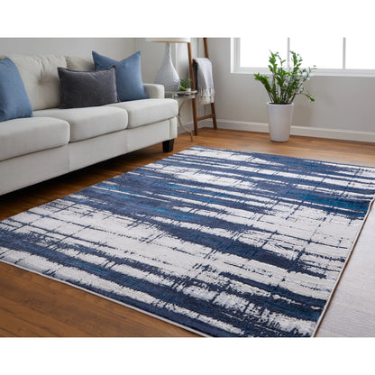 Indio Rug - 39GZF by Feizy in ivory, blue, gray. Made from unique in a unique style.