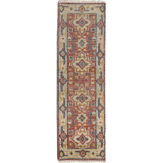 Fillmore Transitional Rug - 69CKF by Feizy in red, ivory, gold. Made from wool in a unique style.