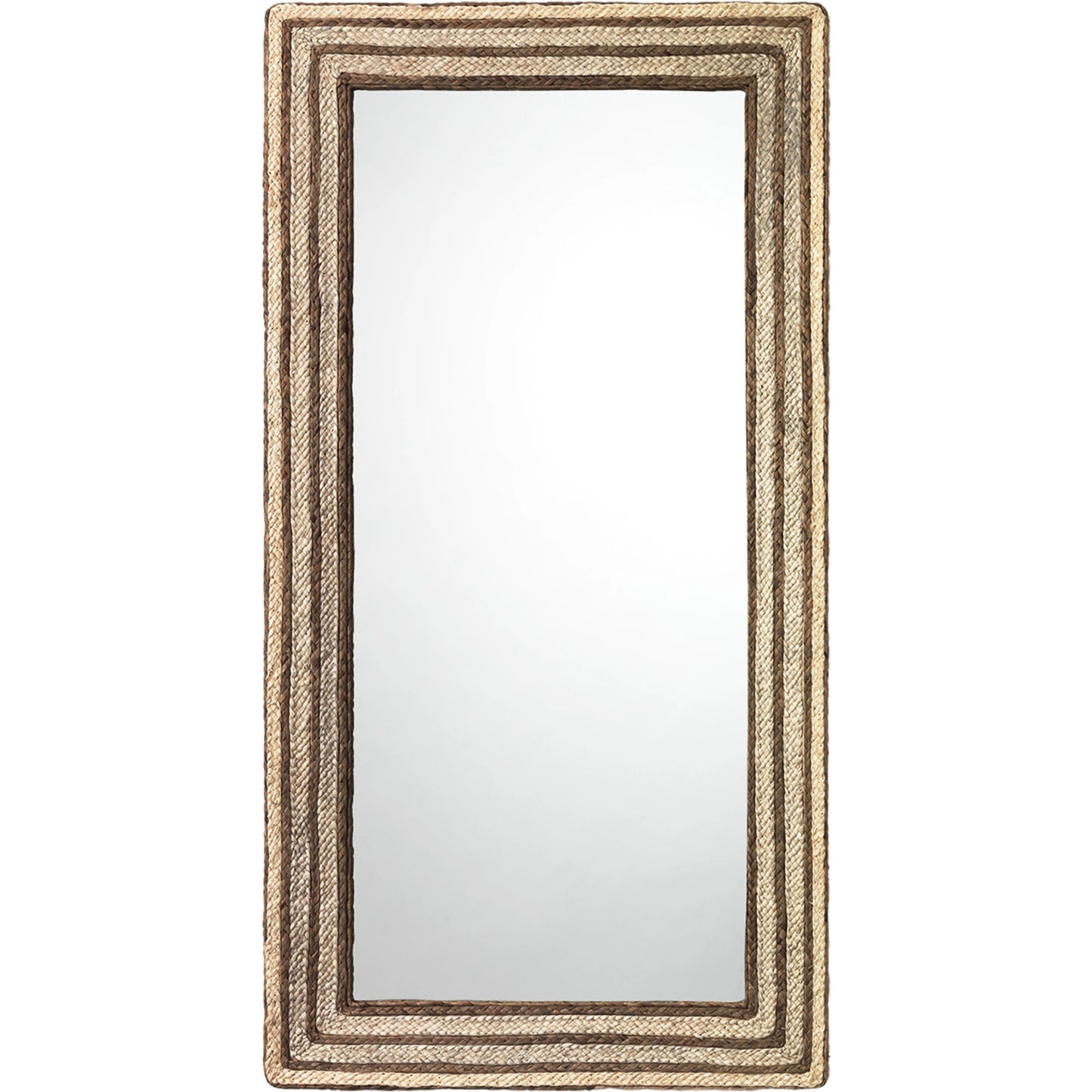 007 SR-867122 | Primary Silo | Evergreen Mirror by Jamie Young. Made from braided seagrass in a coastal style.