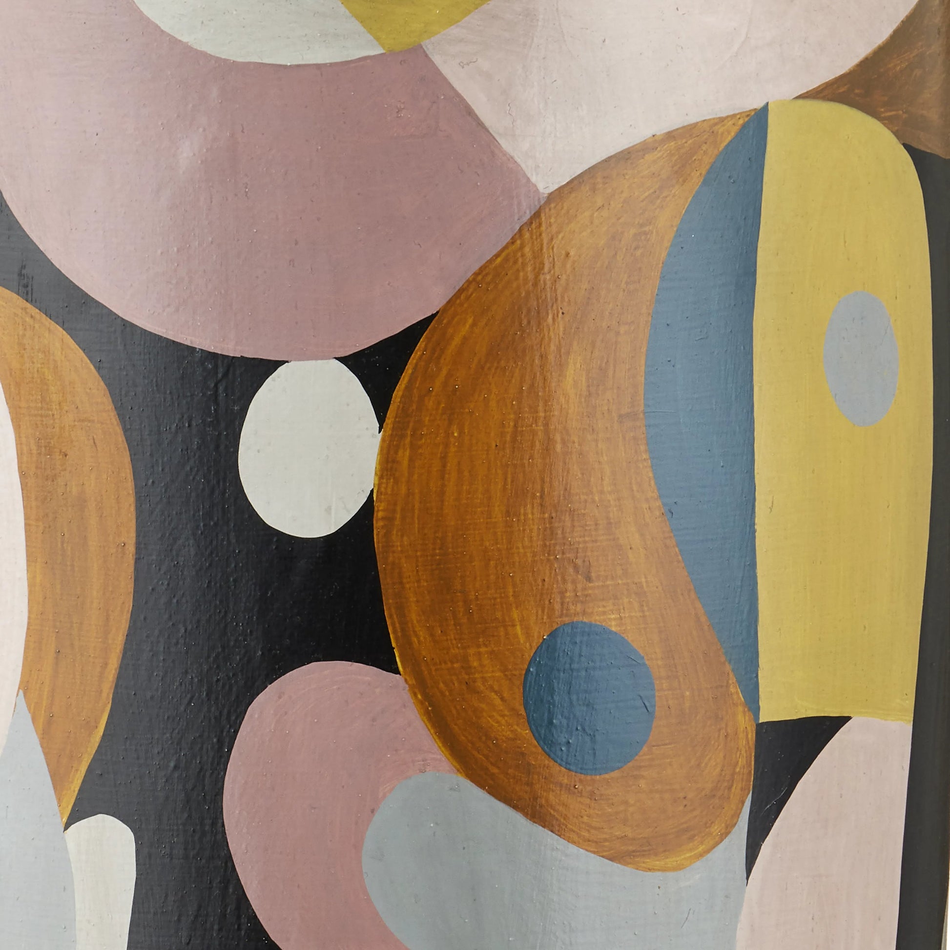 So Nouveau Pink Accent Table by Currey and Company in multicolor. Made from terracotta in a modern style.