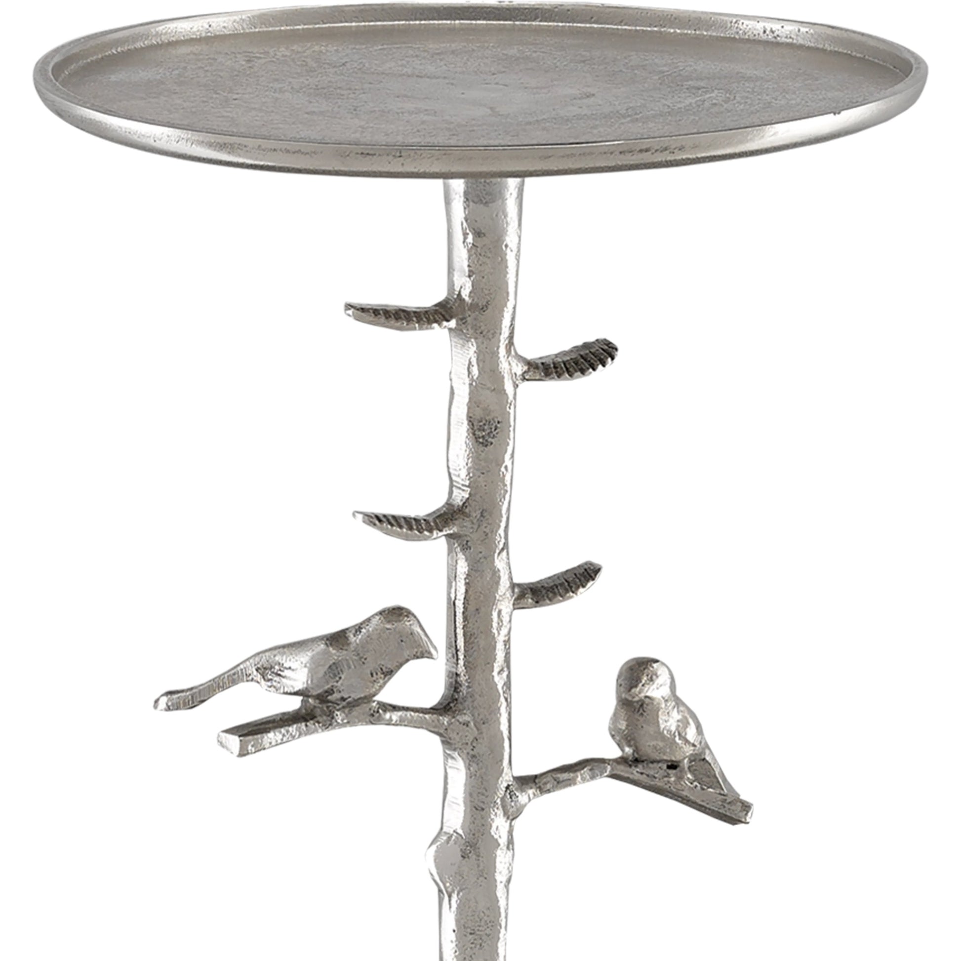 Piaf Drinks Table by Currey and Company. Made from cast aluminum in a transitional style.