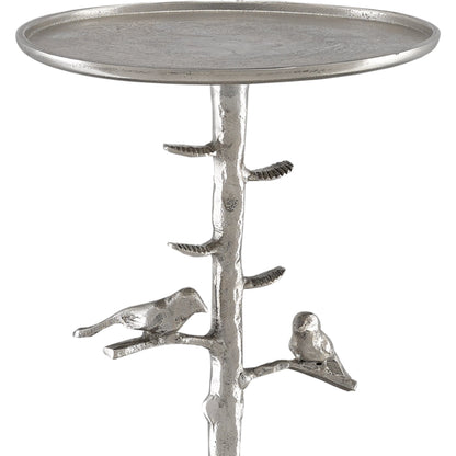 Piaf Drinks Table by Currey and Company. Made from cast aluminum in a transitional style.