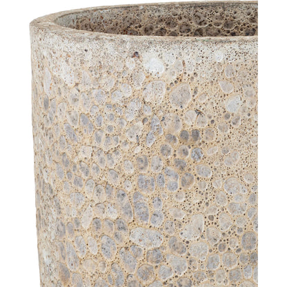 Elias Planter by Currey and Company in reactive black. Made from ceramic in a modern style.