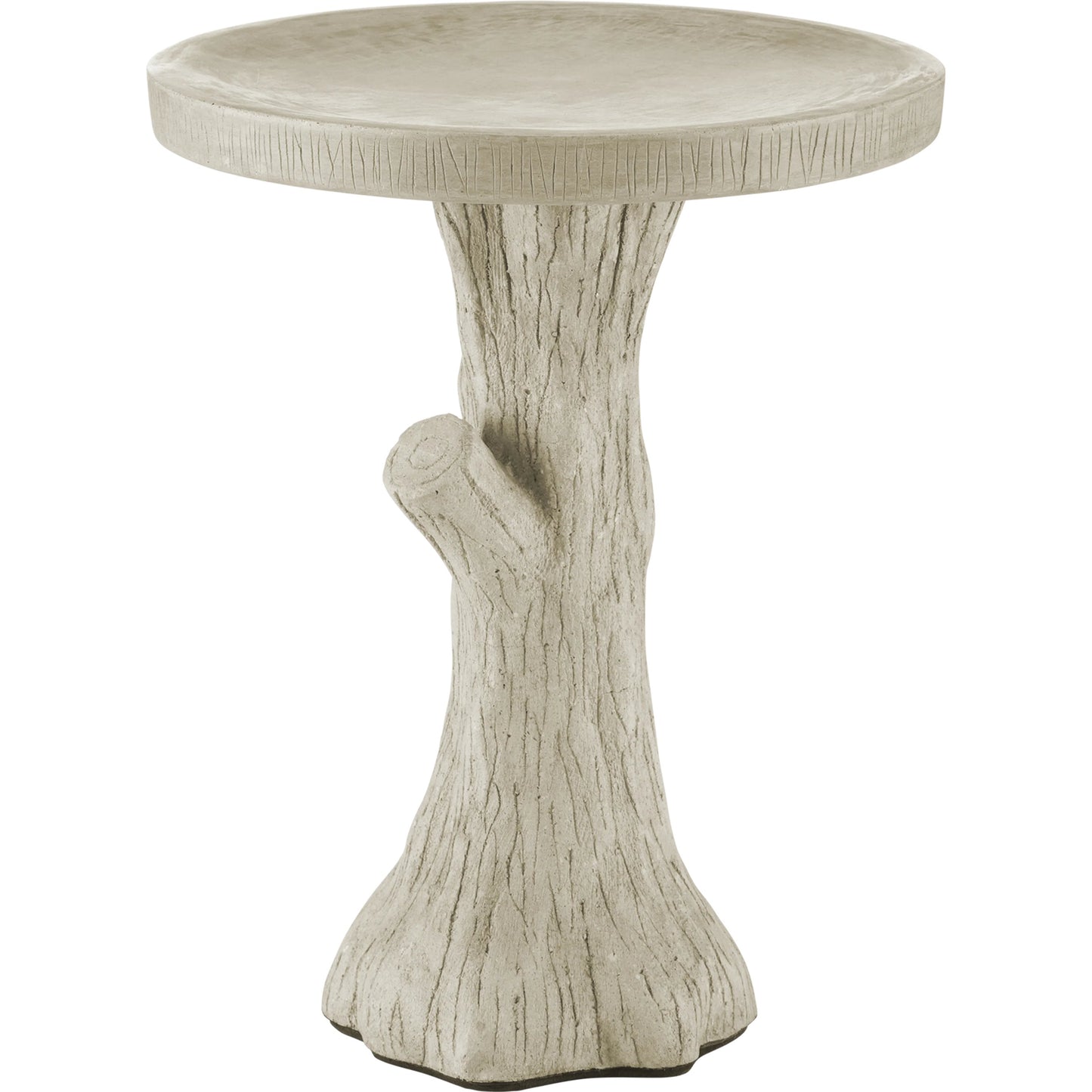 002 SI-2191714 | Primary Silo | Faux Bois Bird Bath by Currey and Company in portland. Made from concrete, iron in a rustic style.