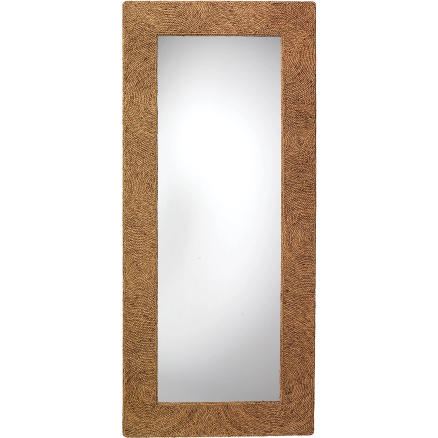 001 SI-1782496 | Primary Silo | Harbor Floor Mirror by Jamie Young in natural seagrass. Made from seagrass in a coastal style.