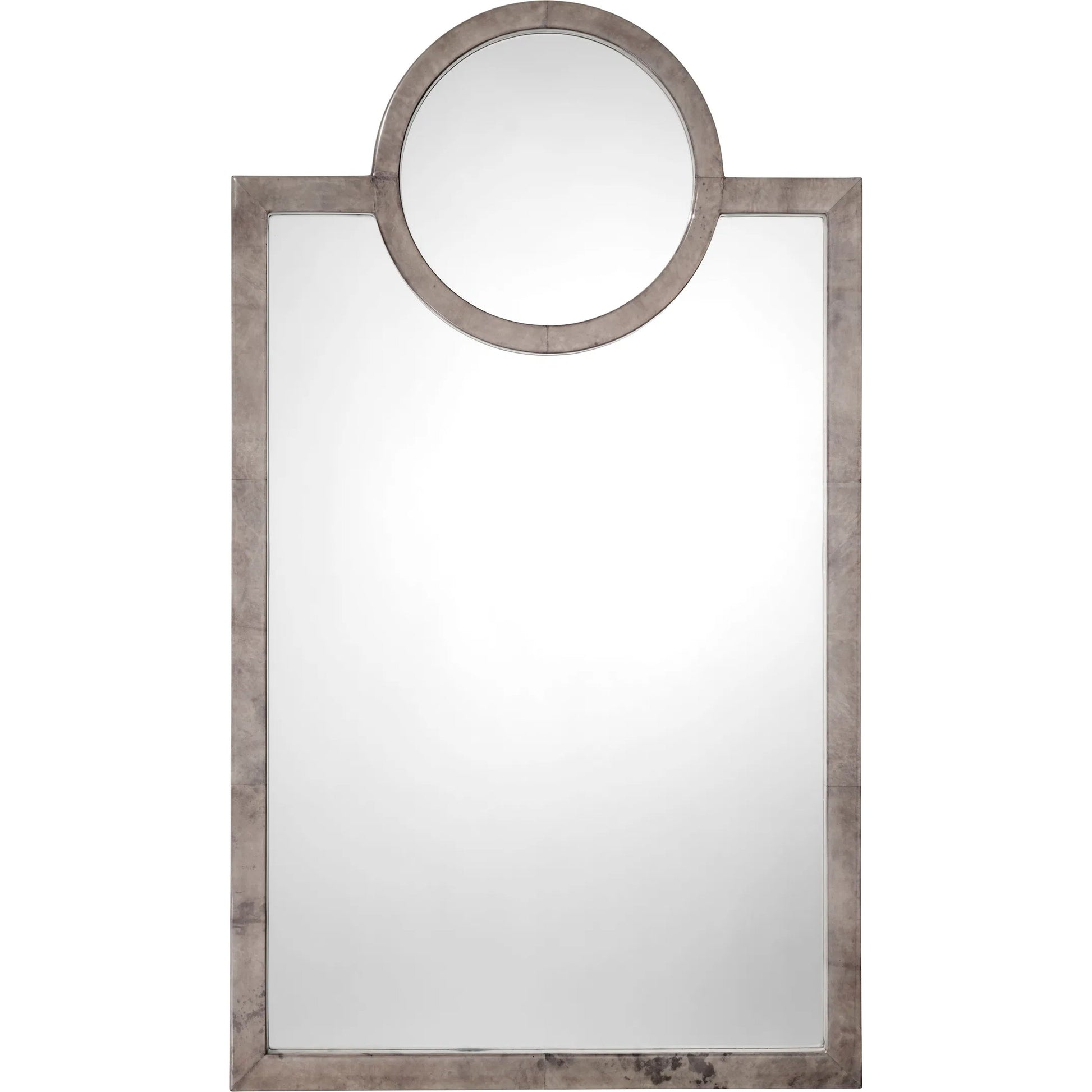 Keystone Mirror by Jamie Young. Made from leather in a unique style.