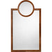 Keystone Mirror by Jamie Young. Made from leather in a unique style.