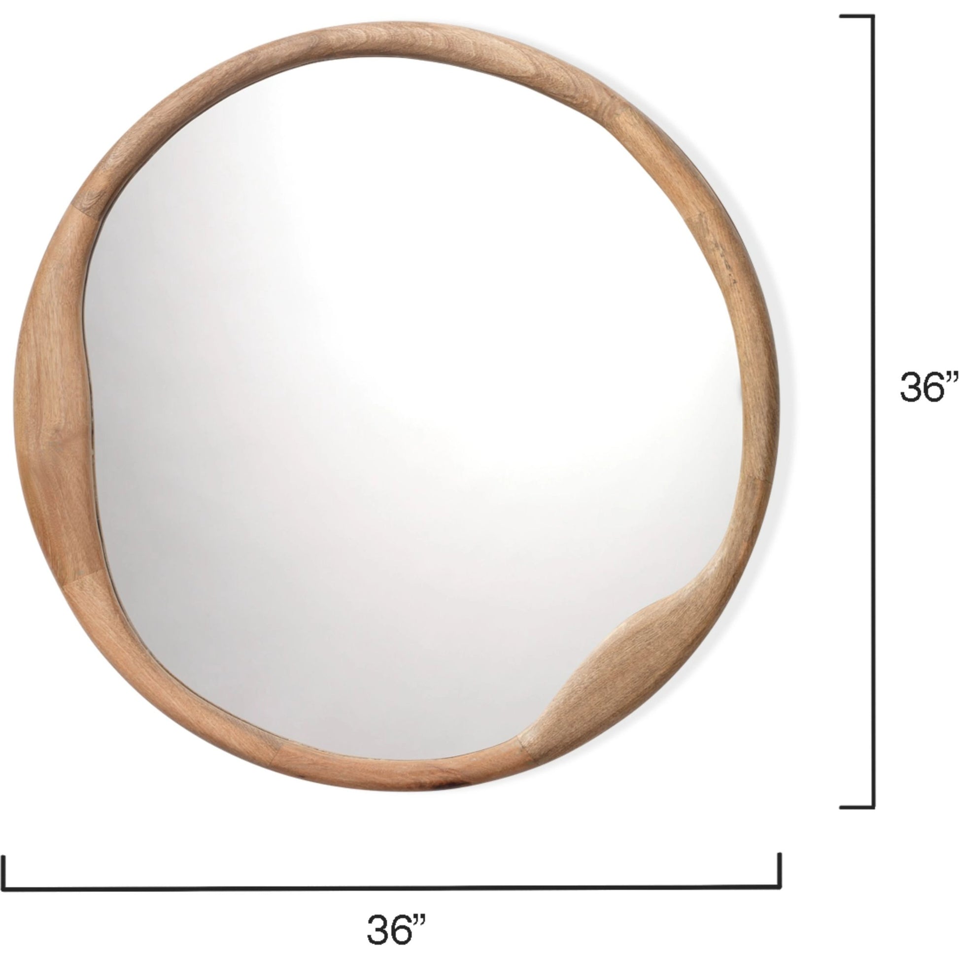 Organic Round Mirror by Jamie Young. Made from unique in a modern style.