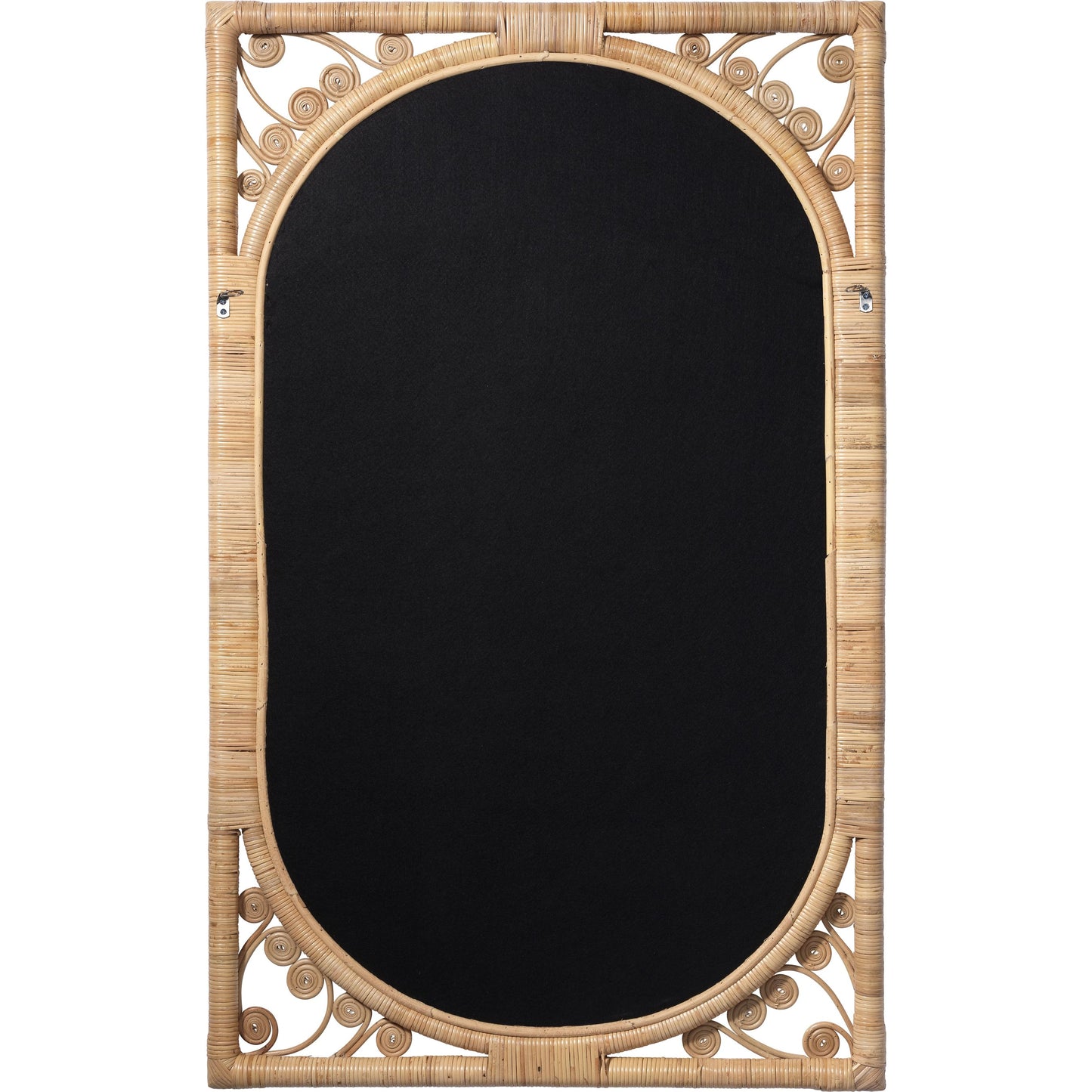003 SR-912974 | Additional Silo | Primrose Mirror by Jamie Young. Made from rattan in a cottage & farmhouse style.