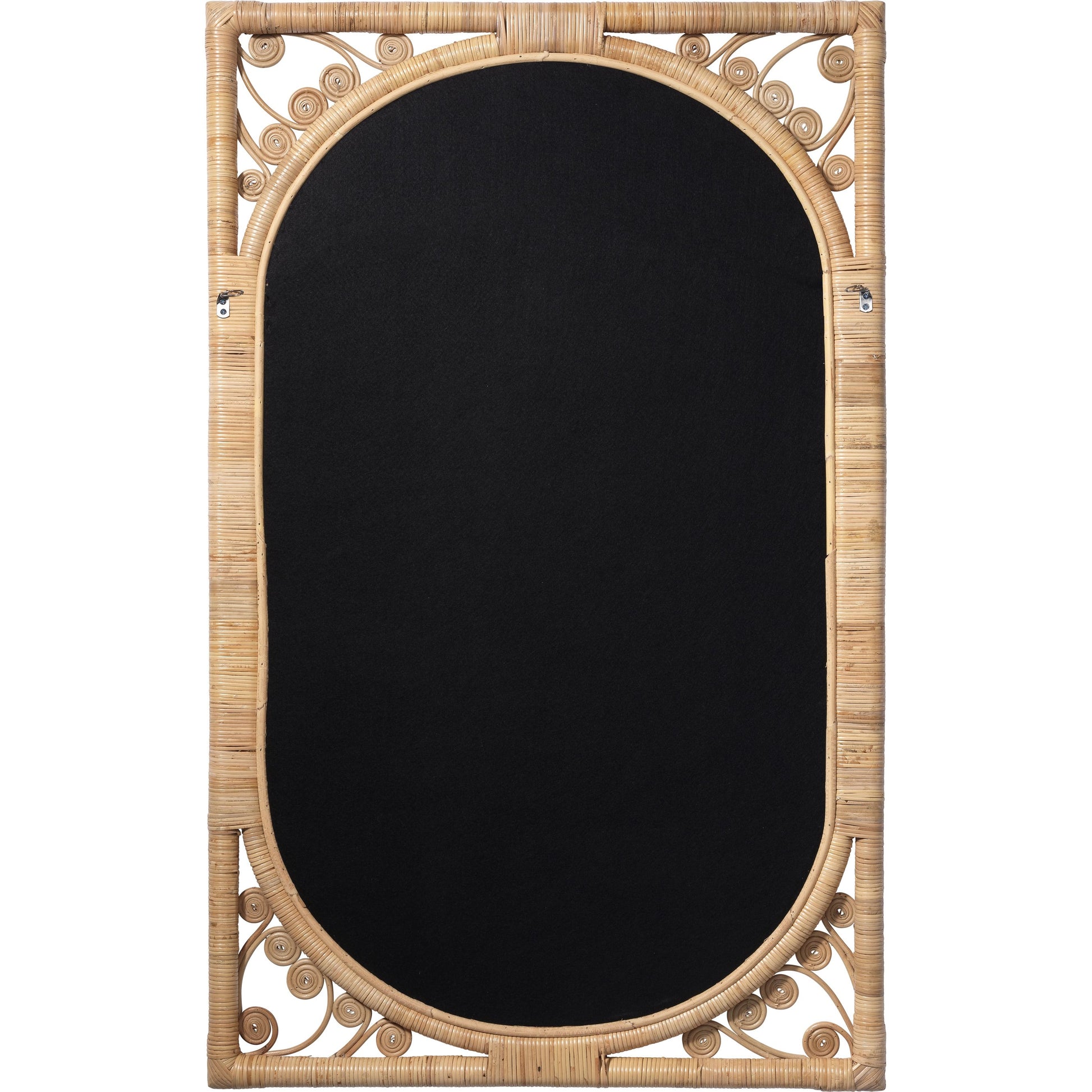 Primrose Mirror by Jamie Young. Made from rattan in a cottage & farmhouse style.