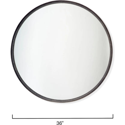 Refined Mirror by Jamie Young in black. Made from iron, mdf in a modern style.