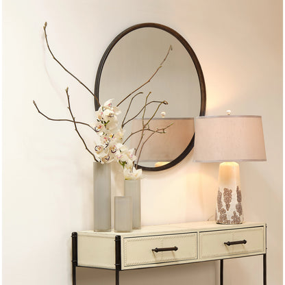 Refined Mirror by Jamie Young in black. Made from iron, mdf in a modern style.