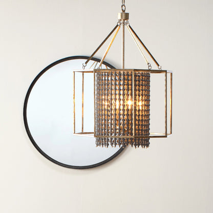 Refined Mirror by Jamie Young in black. Made from iron, mdf in a modern style.