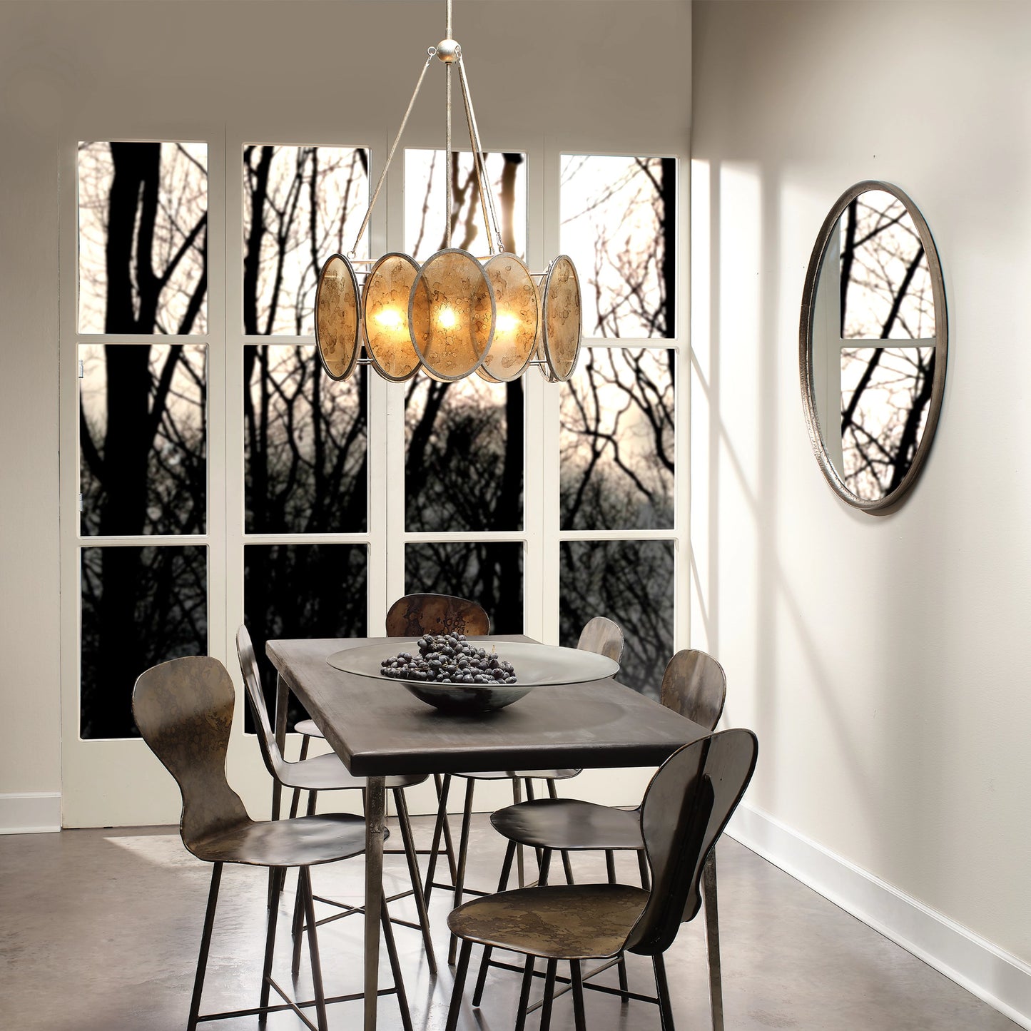 014 SI-1961291 | Lifestyle | Refined Mirror by Jamie Young in black. Made from iron, mdf in a modern style.