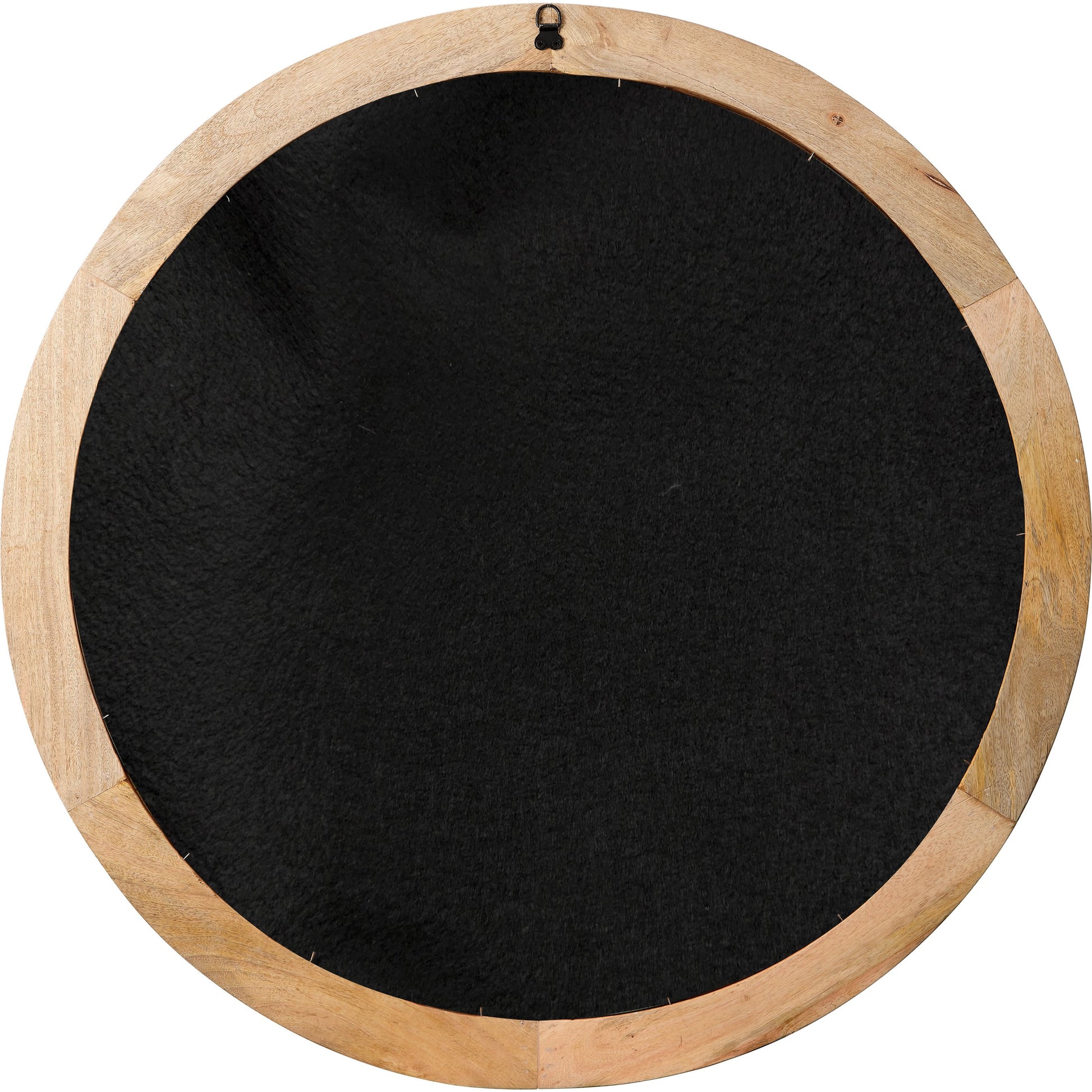 Relief Carved Round Mirror by Jamie Young. Made from wood in a modern style.