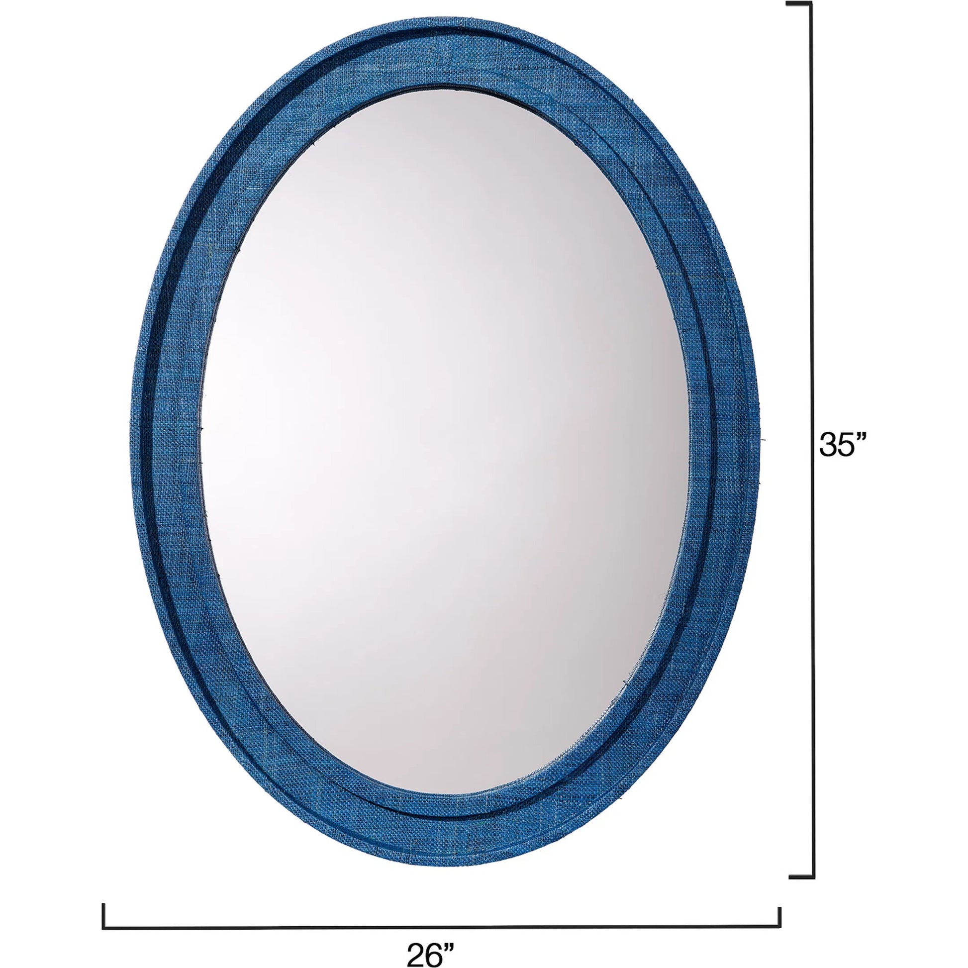 Valley Mirror by Jamie Young. Made from raffia, glass mirror, mdf in a modern style.