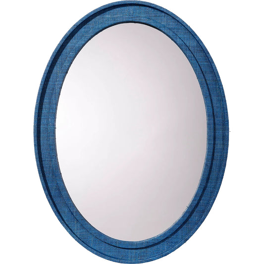 Valley Mirror by Jamie Young. Made from raffia, glass mirror, mdf in a unique style.