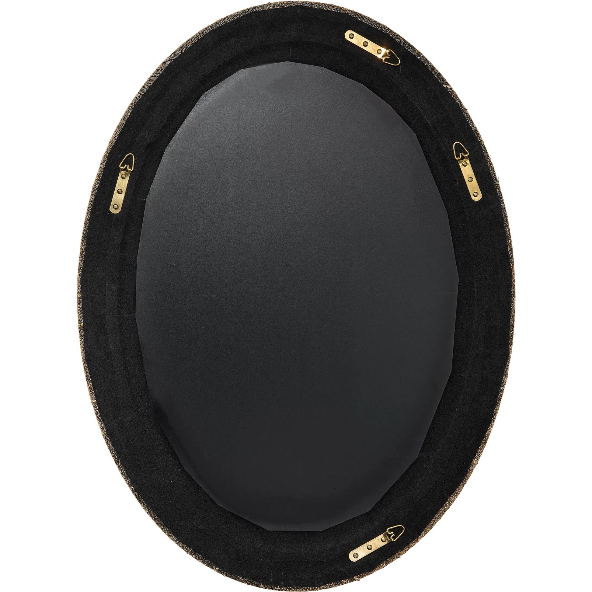 Valley Mirror by Jamie Young. Made from raffia, glass mirror, mdf in a modern style.