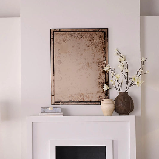 Versailles Mirror by Jamie Young in antique brass. Made from glass in a unique style.