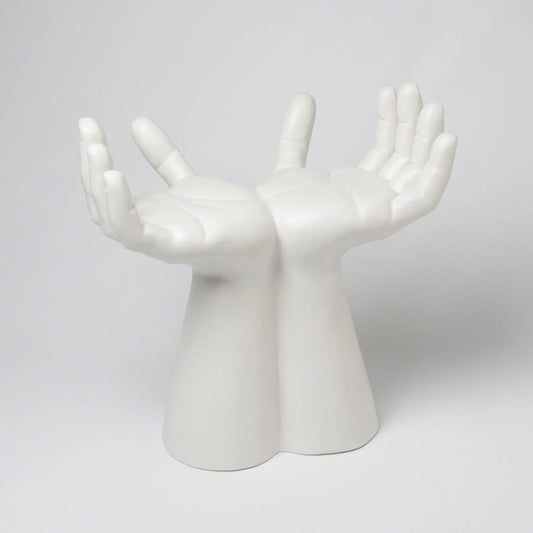 Hands Stool by Global Views. Made from ceramic in a eclectic & global style.