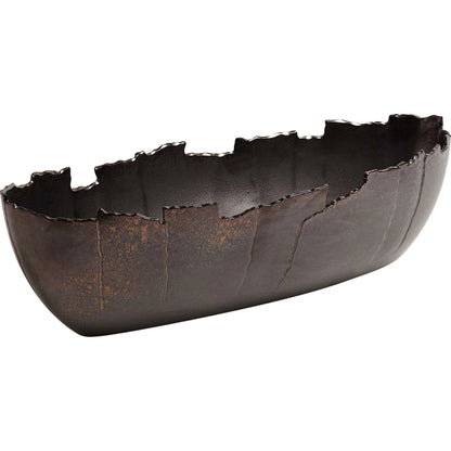 San Andreas Bowl by Global Views in reactive bronze. Made from ceramic in a eclectic & global style.