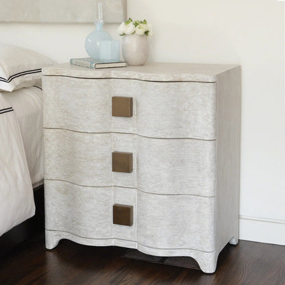 Toile Linen Bedside Chest by Global Views. Made from unique in a modern style.