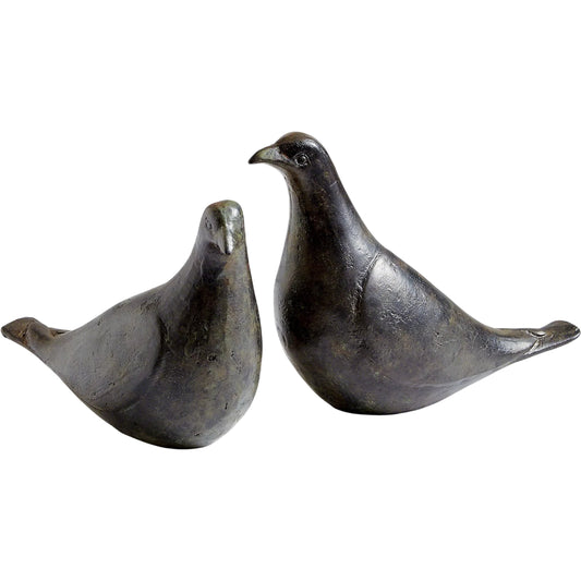 Doves-Oiled by Global Views in oiled bronze. Made from cast iron in a transitional style.