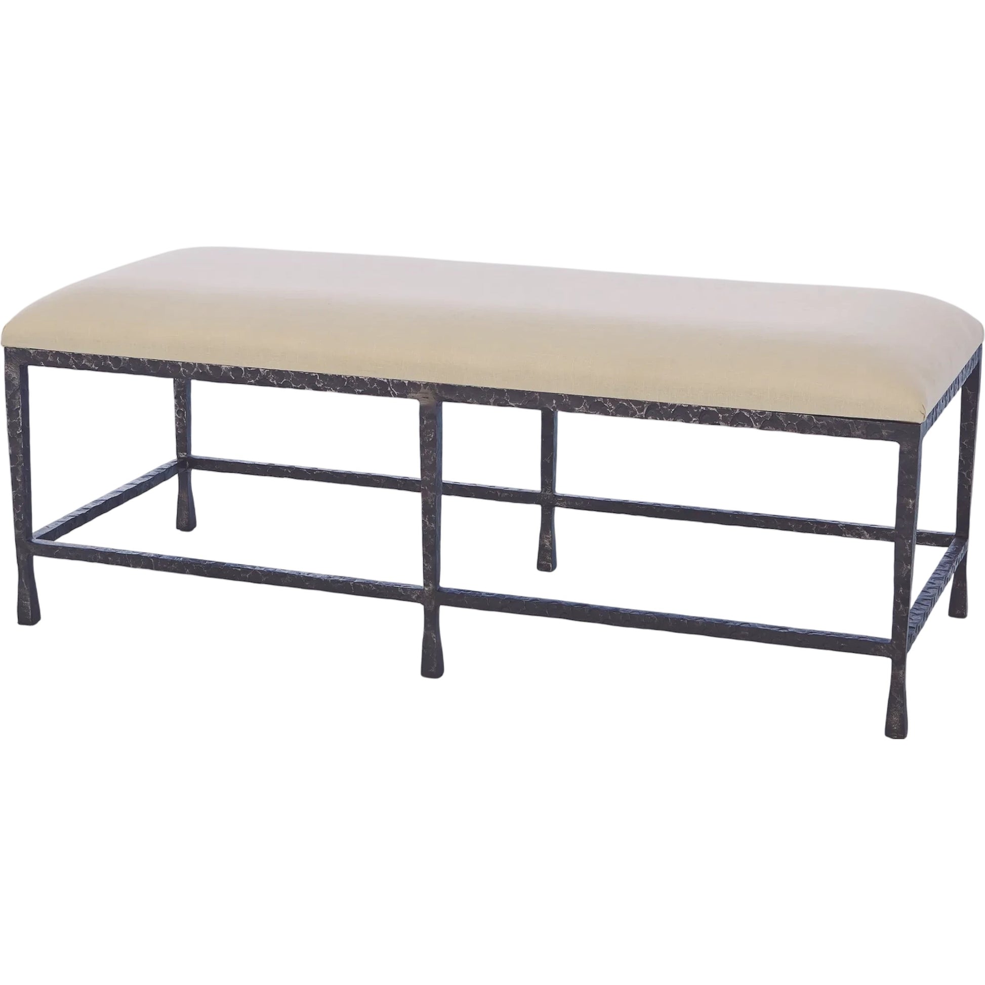 Quad Pod Bench by Global Views. Made from iron in a transitional style.