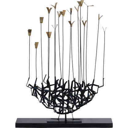 Flock Sculpture by Global Views. Made from iron, granite in a eclectic & global style.