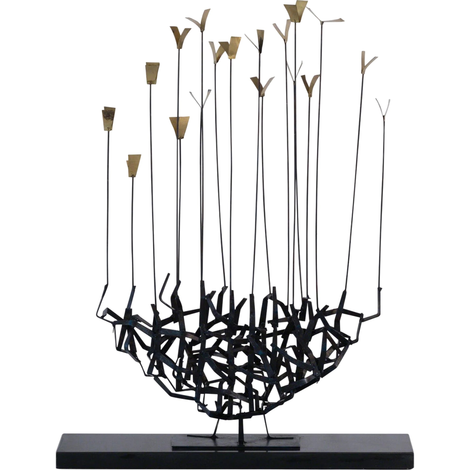 Flock Sculpture by Global Views. Made from iron, granite in a eclectic & global style.