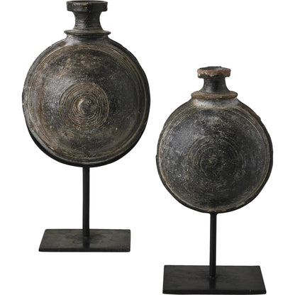 Camel Water Pot on Stand by Global Views. Made from terra cotta, iron in a eclectic & global style.