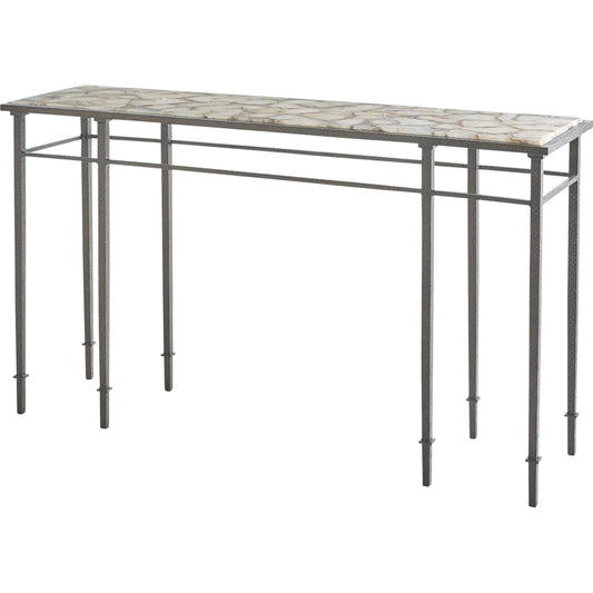 Grand Hall Console by Global Views in bronze. Made from agate top, iron in a eclectic & global style.