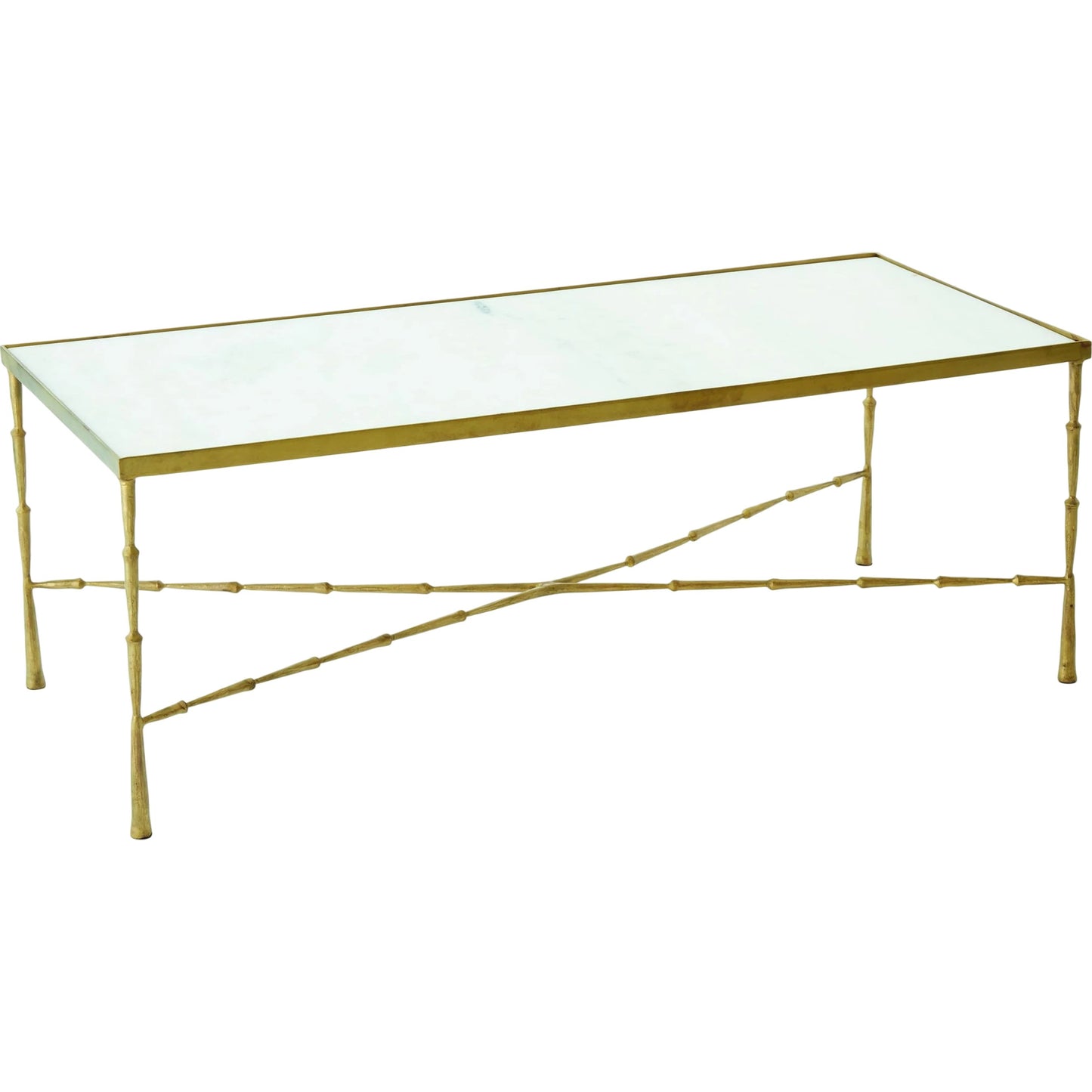 001 SR-702074 | Primary Silo | Spike Cocktail Table by Global Views in antique brass. Made from iron, marble in a transitional style.