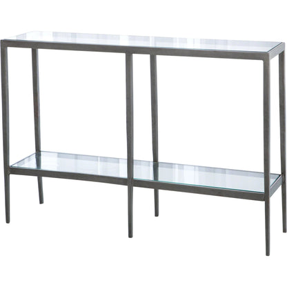 Laforge Console by Global Views. Made from iron, tempered glass in a transitional style.
