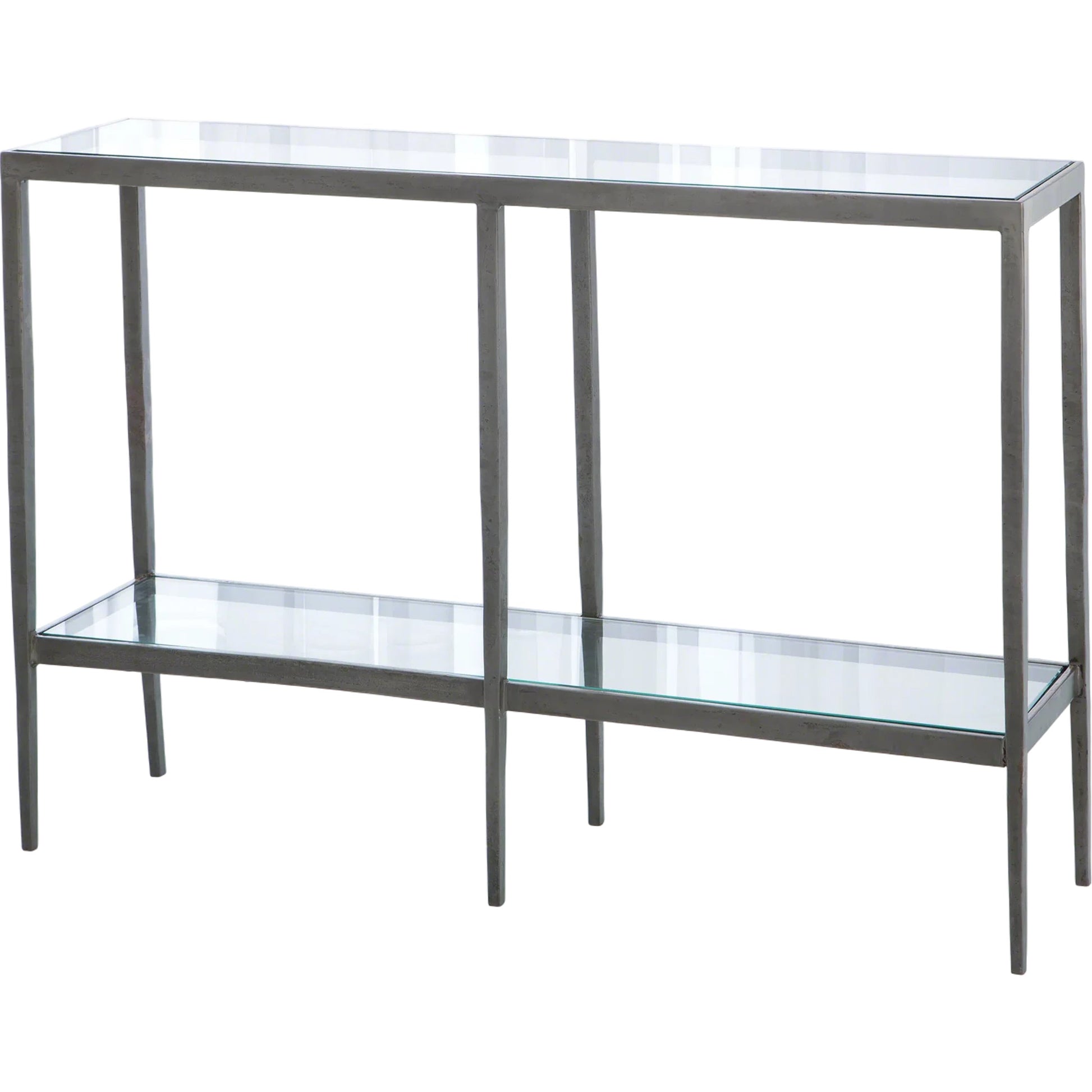 Laforge Console by Global Views. Made from iron, tempered glass in a transitional style.